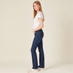 Jeans bootcut denim brut femme