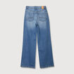 Jeans large taille haute denim stone femme