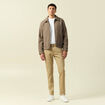 Jeans slim longueur 32 beige homme