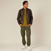 T-shirt manches longues vert olive homme