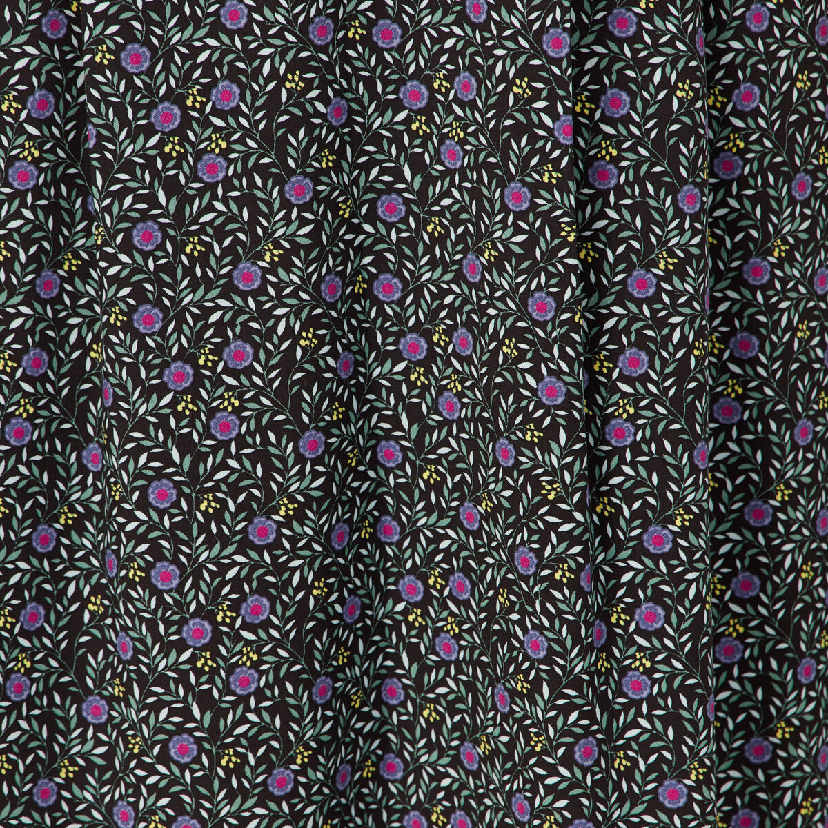 Jupe longue évasée noir femme