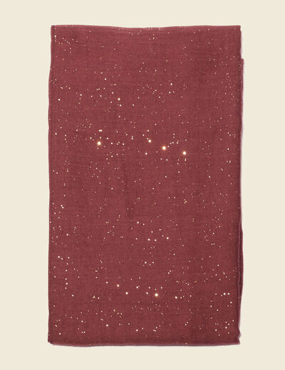 Foulard bordeaux femme