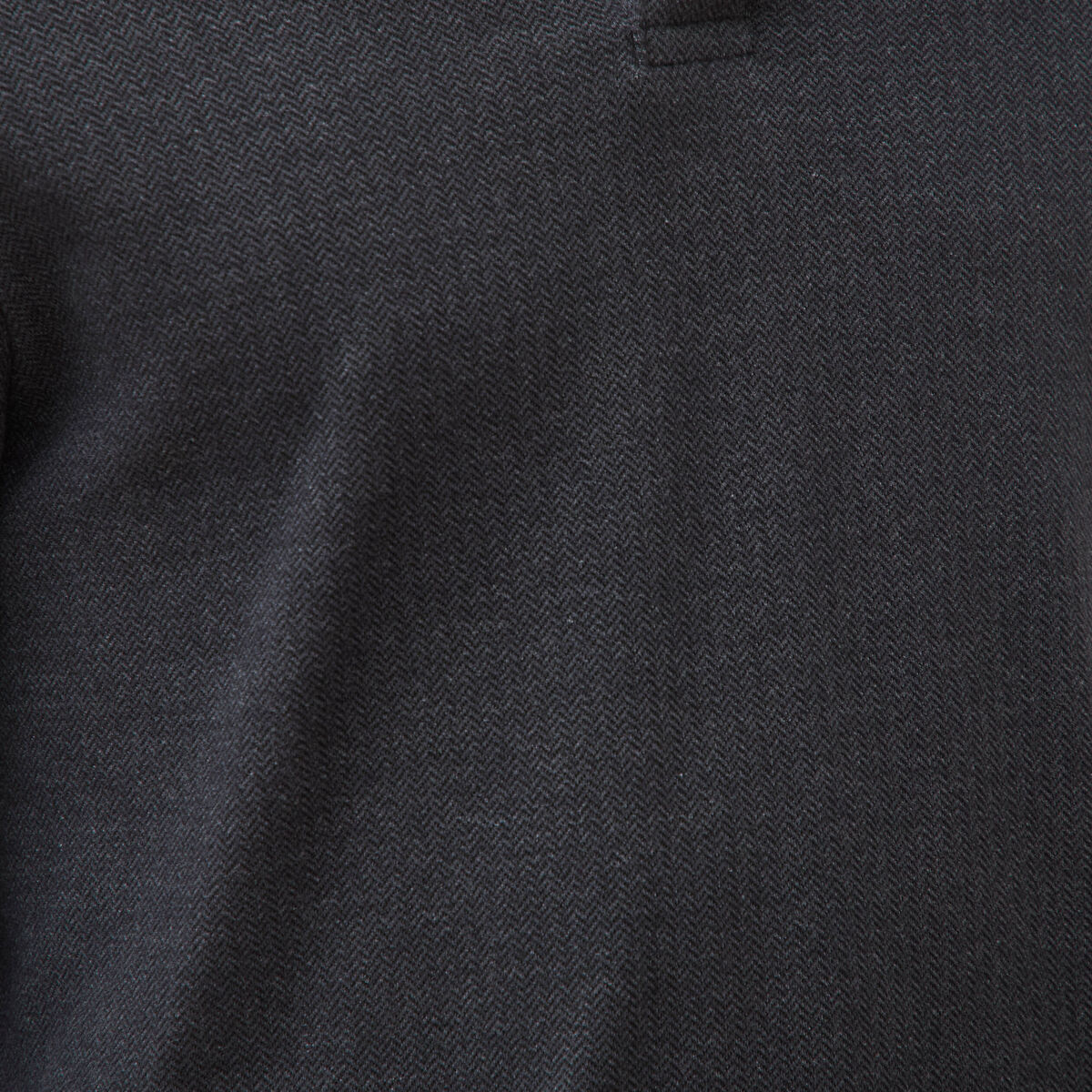 Polo manches longues noir homme