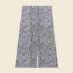 Jupe midi droite fendue noir femme