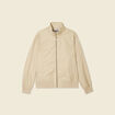 Blouson zippé col montant gris homme