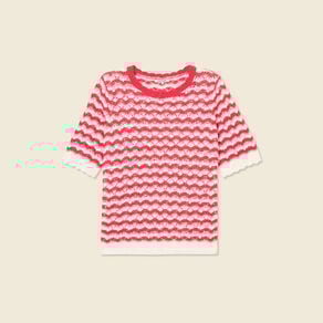 pull manches courtes rouge femme Pull manches courtes rouge femme