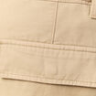 Bermuda droit cargo ceinture gris homme