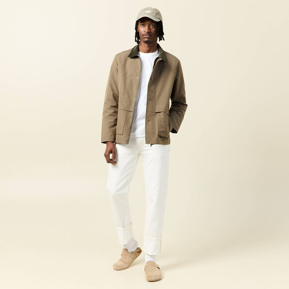 Jeans éco-responsable regular denim blanc homme