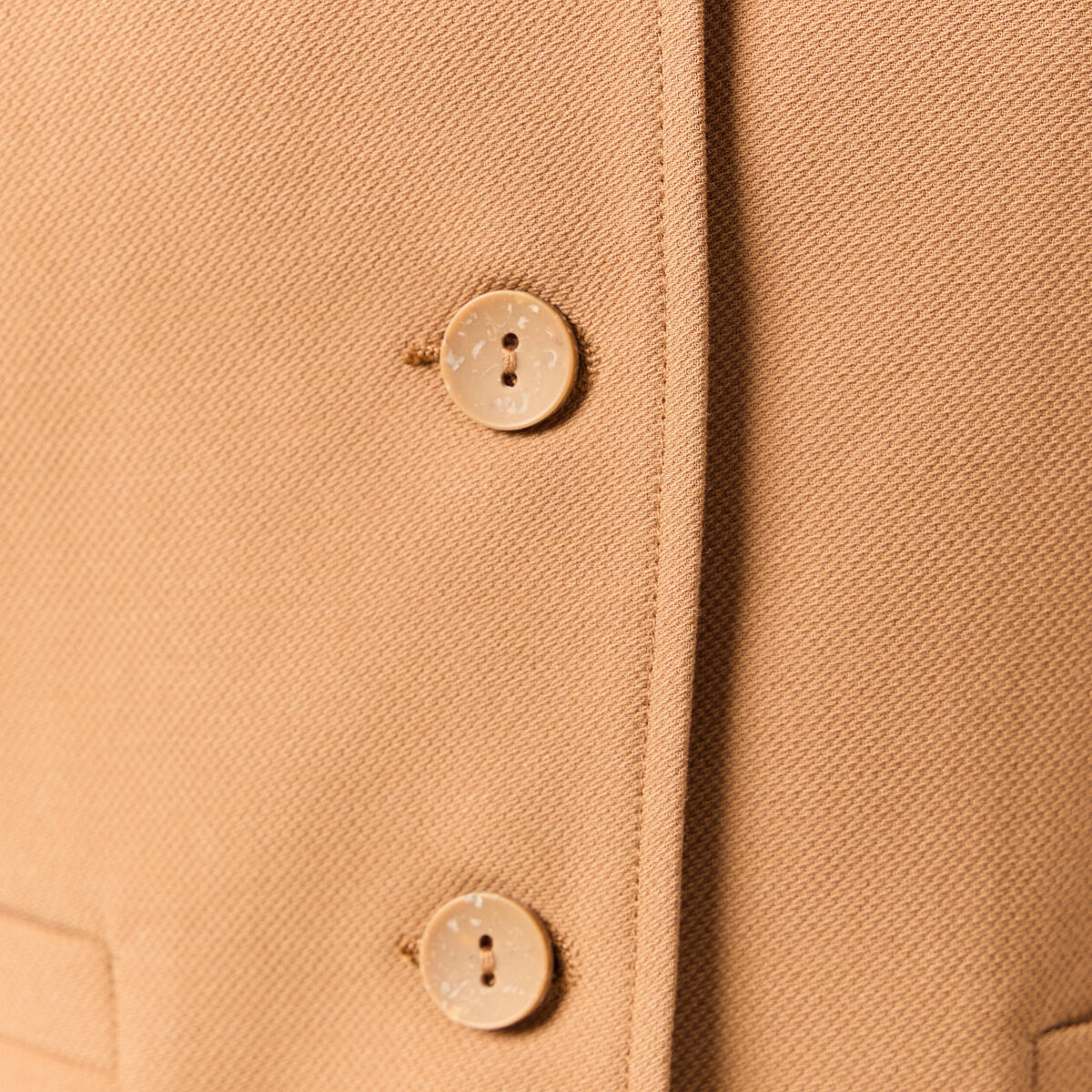 Gilet ajust&eacute; sans manches doubl&eacute; beige femme