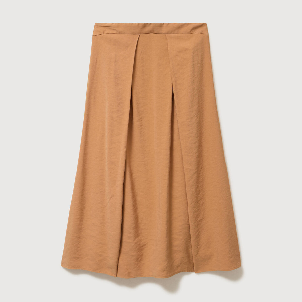 Jupe fluide marron femme