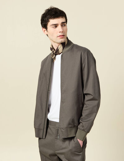 BLOUSON BOMBER LÉGER - Kaki clair France
