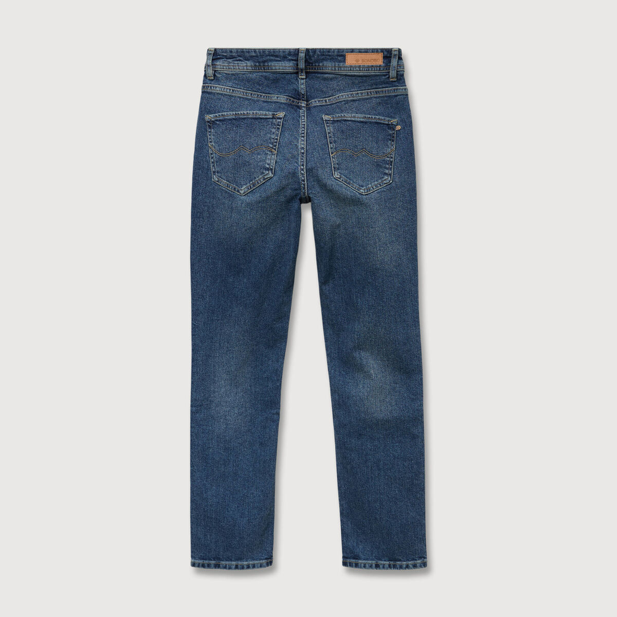 Jeans slim taille standard 7/8&egrave;me bleu femme