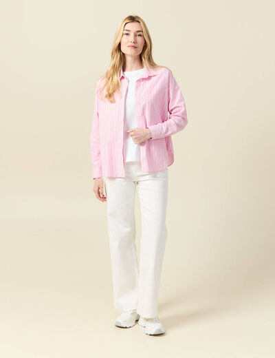 T-shirt manches courtes blanc femme
