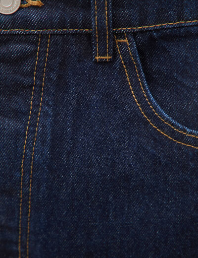 Jeans large 5 poches longueur 32 denim brut clean homme