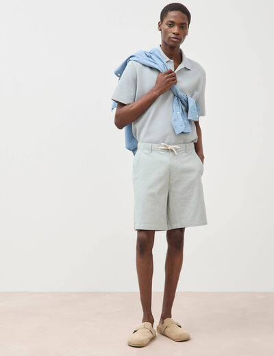 Bermuda vert clair homme
