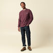Sweat manches longues bordeaux homme