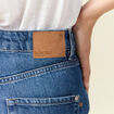 Jeans barrel taille haute denim stone femme