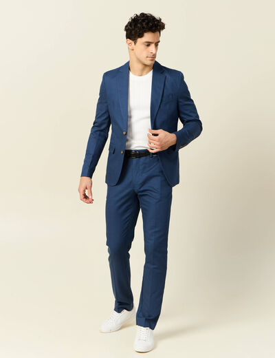 Pantalon chino bleu foncé homme