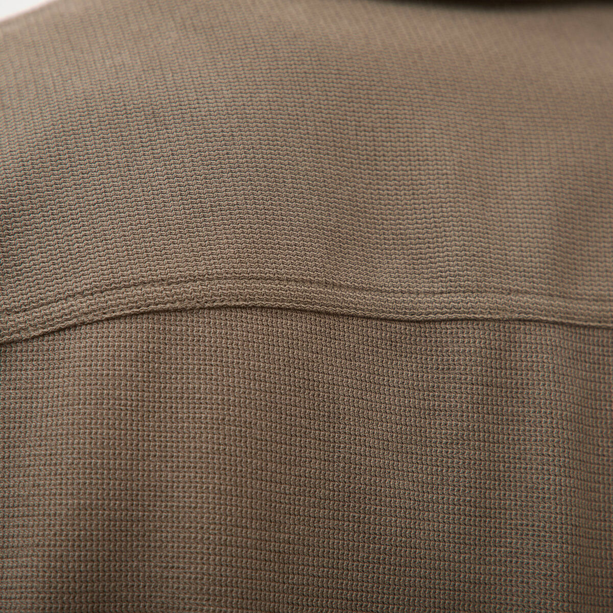 Surchemise manches longues taupe homme