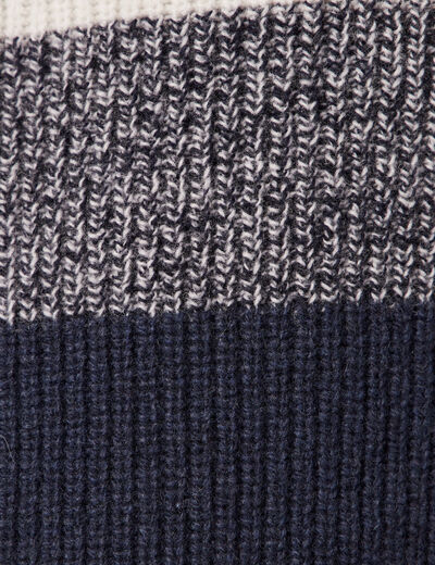 Pull manches longues fabriqué en France ecru homme