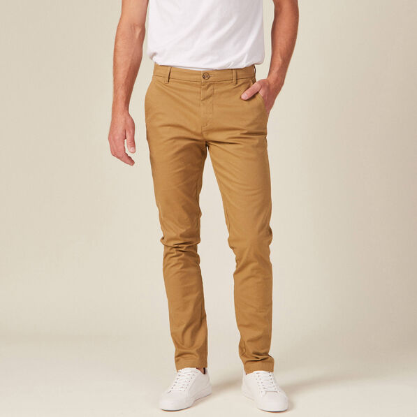 pantalon slim instinct chino camel homme Pantalon slim Instinct chino camel homme