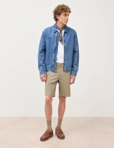 Bermuda vert kaki homme