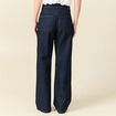 Jeans large taille haute denim brut rinse femme