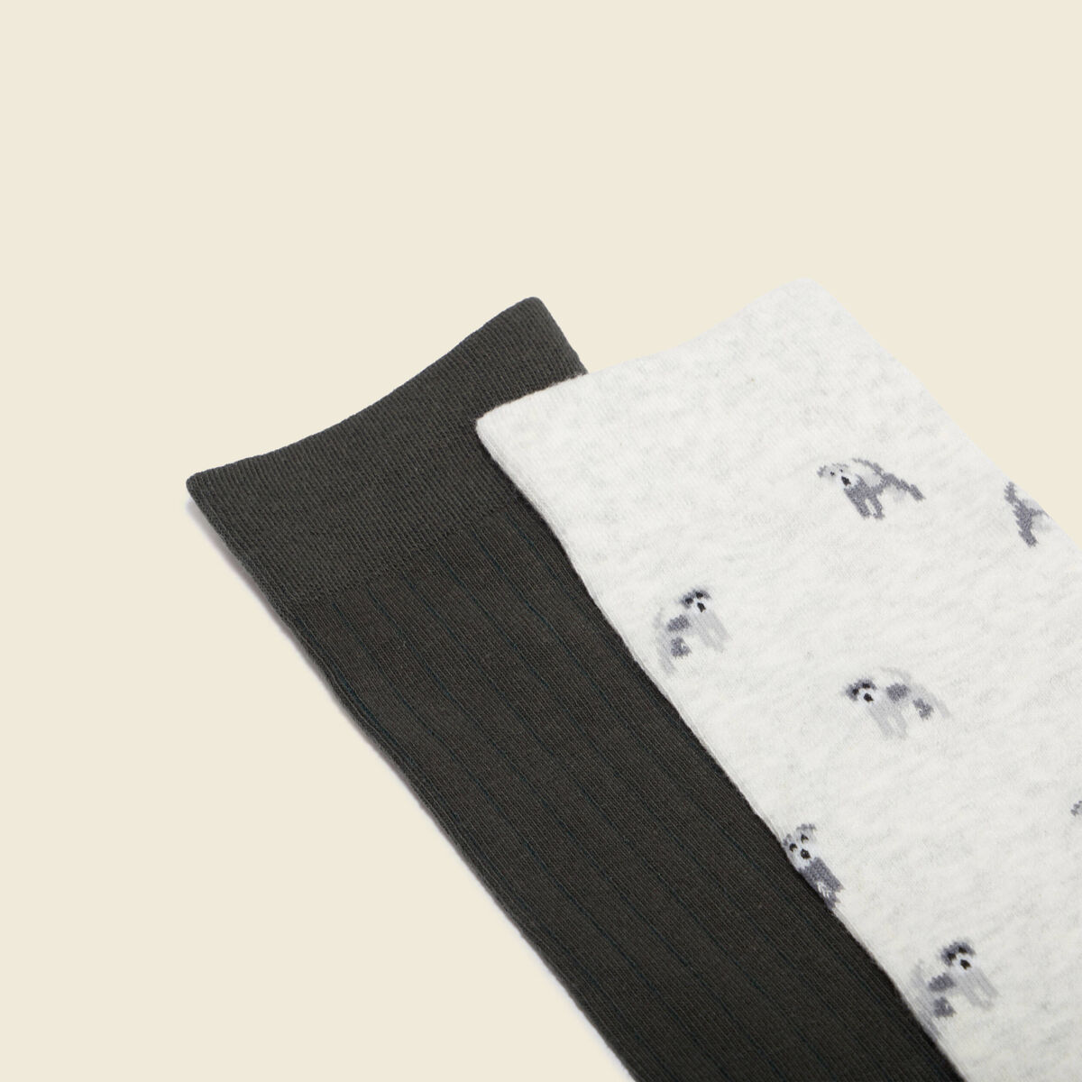 Lot 2 paires chaussettes ecru homme