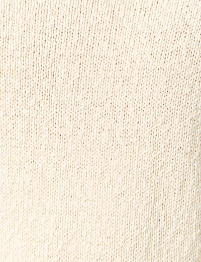 Pull col rond manches longues en coton sable homme