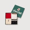 Lot de 4 paires chaussettes hautes noir femme