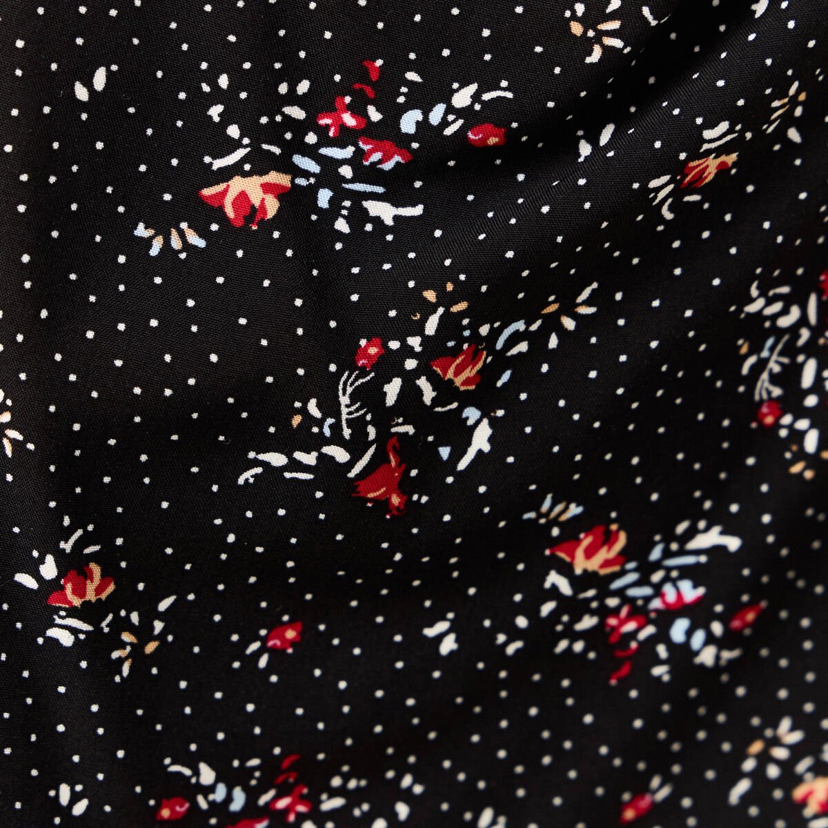 Jupe longue évasée noir femme