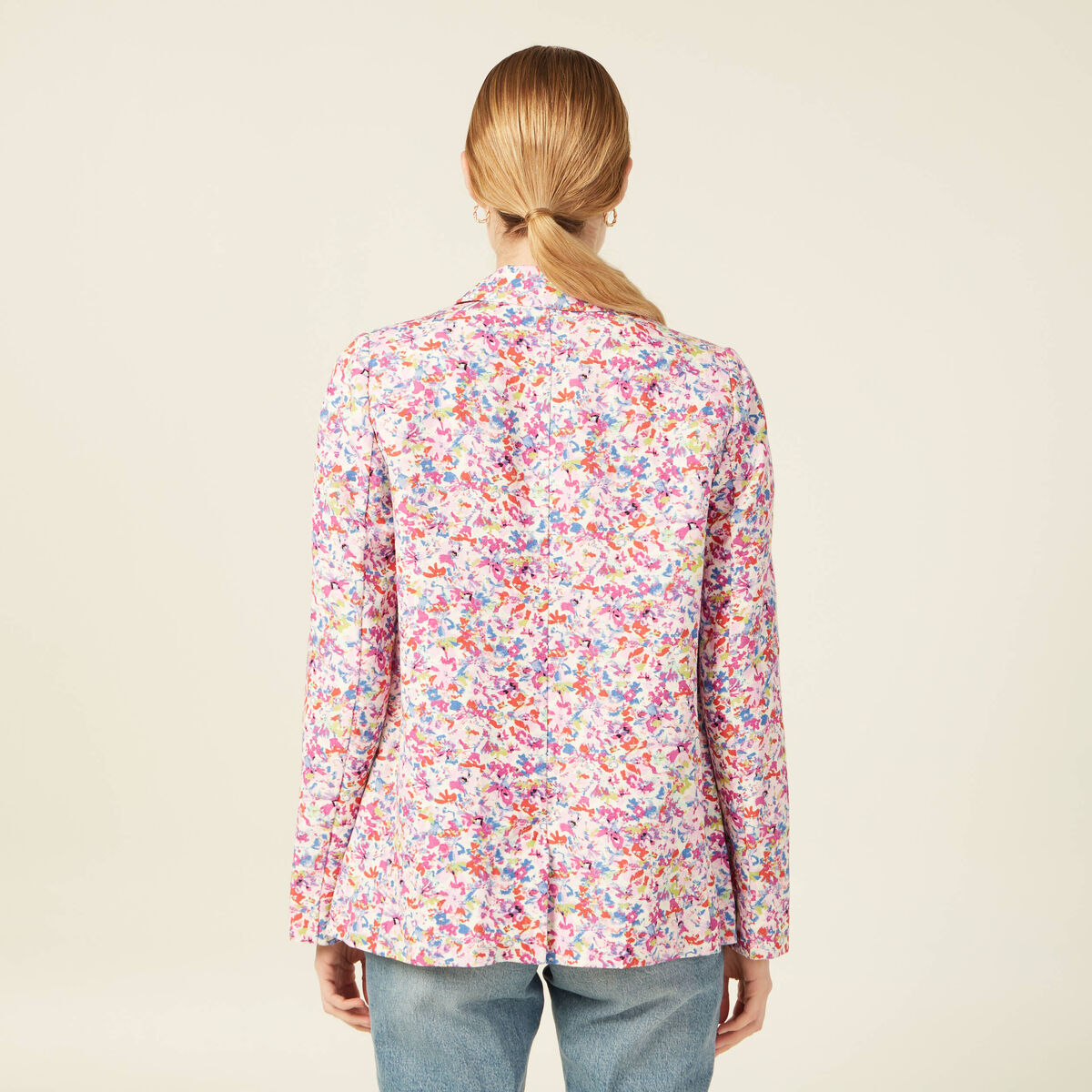 Veste blazer éco-responsable rose femme