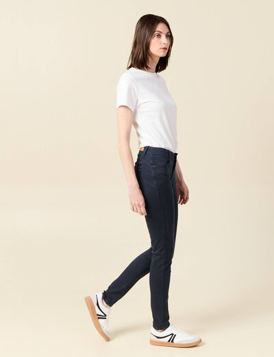 Pantalon Audrey - skinny push up bleu marine femme