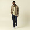Polo col polo manches courtes en coton gris homme