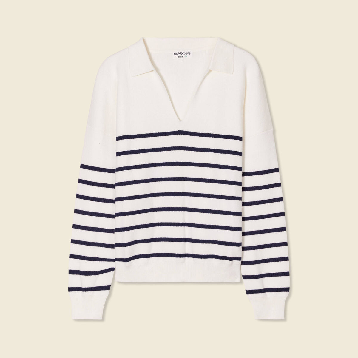 Pull éco-responsable ecru femme
