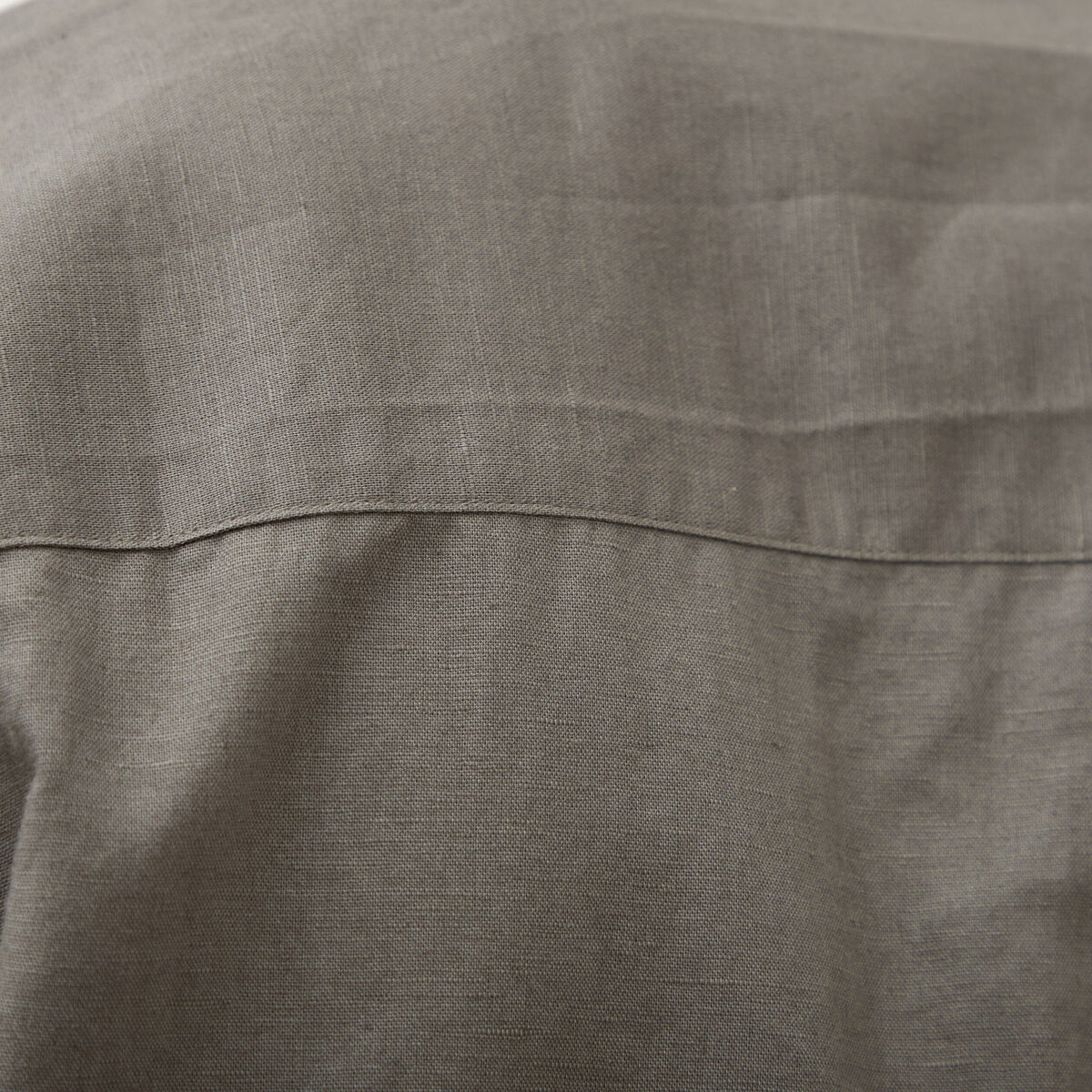 Chemise boyfriend manches courtes vert fonc&eacute; homme