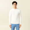Pull manches longues ecru homme