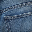Jeans straight taille standard bleu gris femme