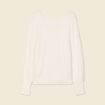 Pull manches longues ecru femme