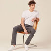 Pantalon slim Instinct chino gris homme