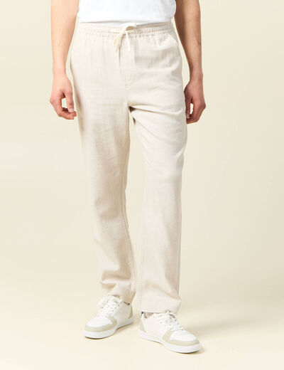 Pantalon chino gris homme