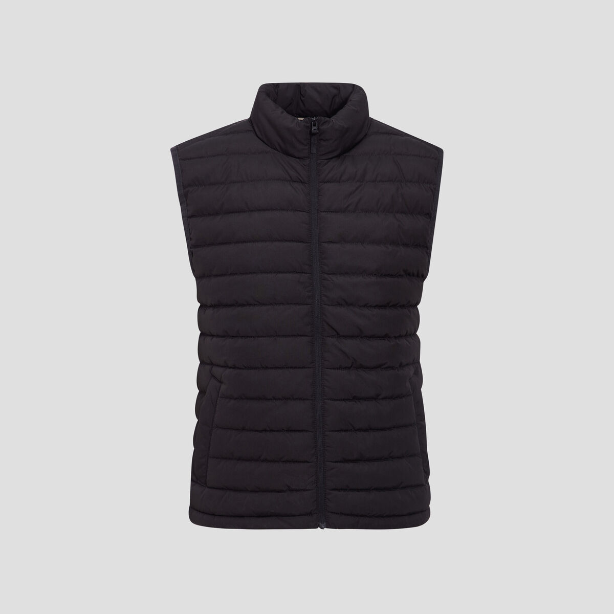 Doudoune droite sans manches noir homme