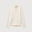 Pull col camionneur ecru homme