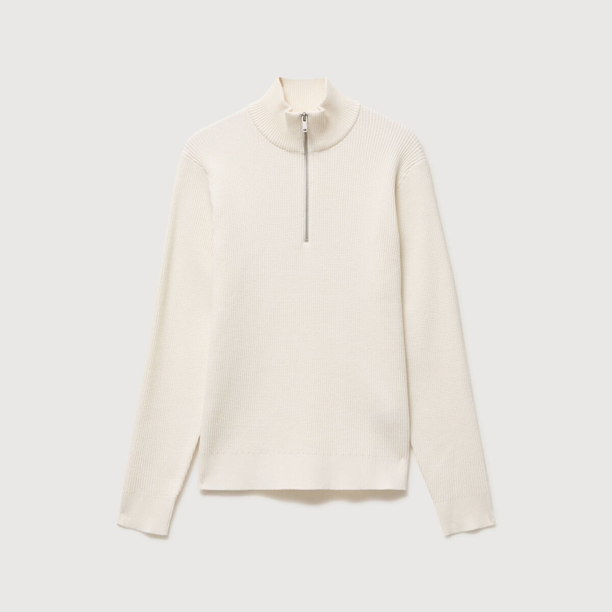 Pull col camionneur ecru homme