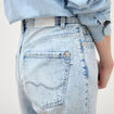 Jeans large taille standard denim snow bleu femme