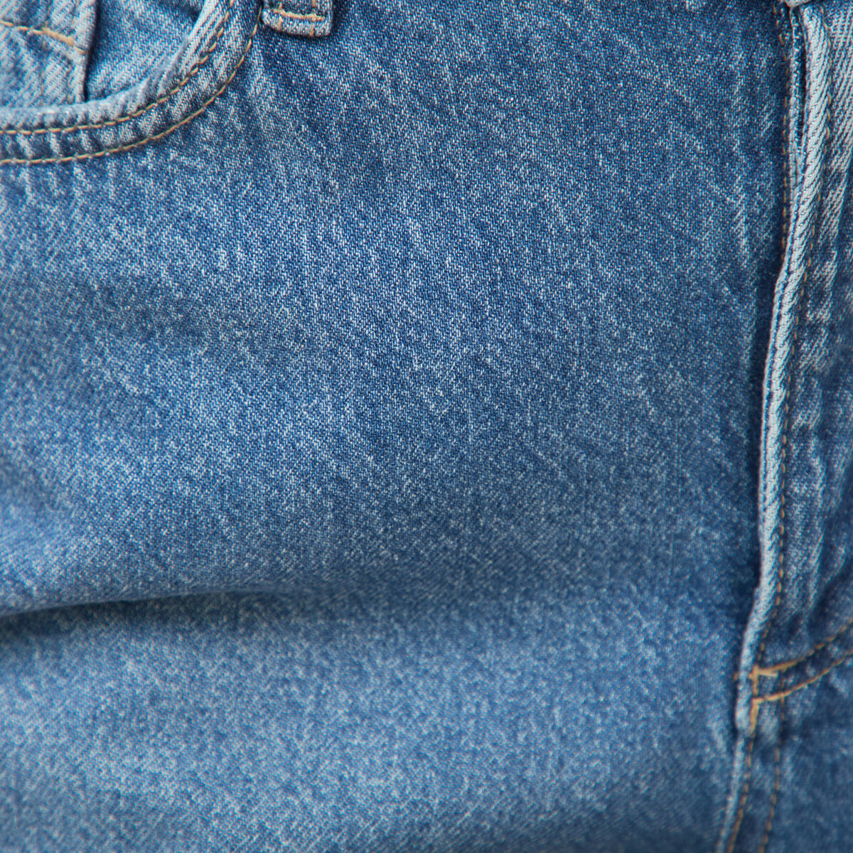 Jeans barrel 7/8&egrave;me taille standard denim used femme