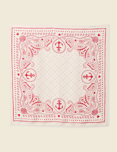 Foulard rouge femme