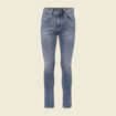 Jeans homme slim effet used denim double stone homme