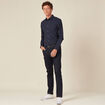 Chemise éco-responsable bleu foncé homme