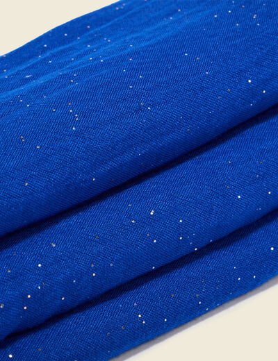 Foulard bleu electrique femme